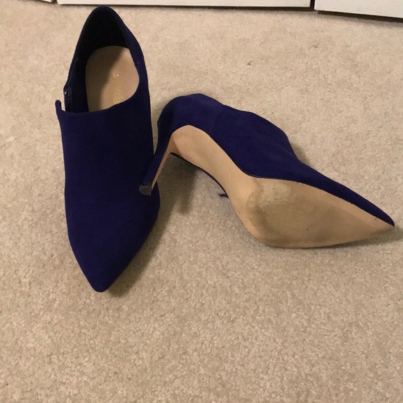 Purple fleece bootie pumps - Picture 3 of 5